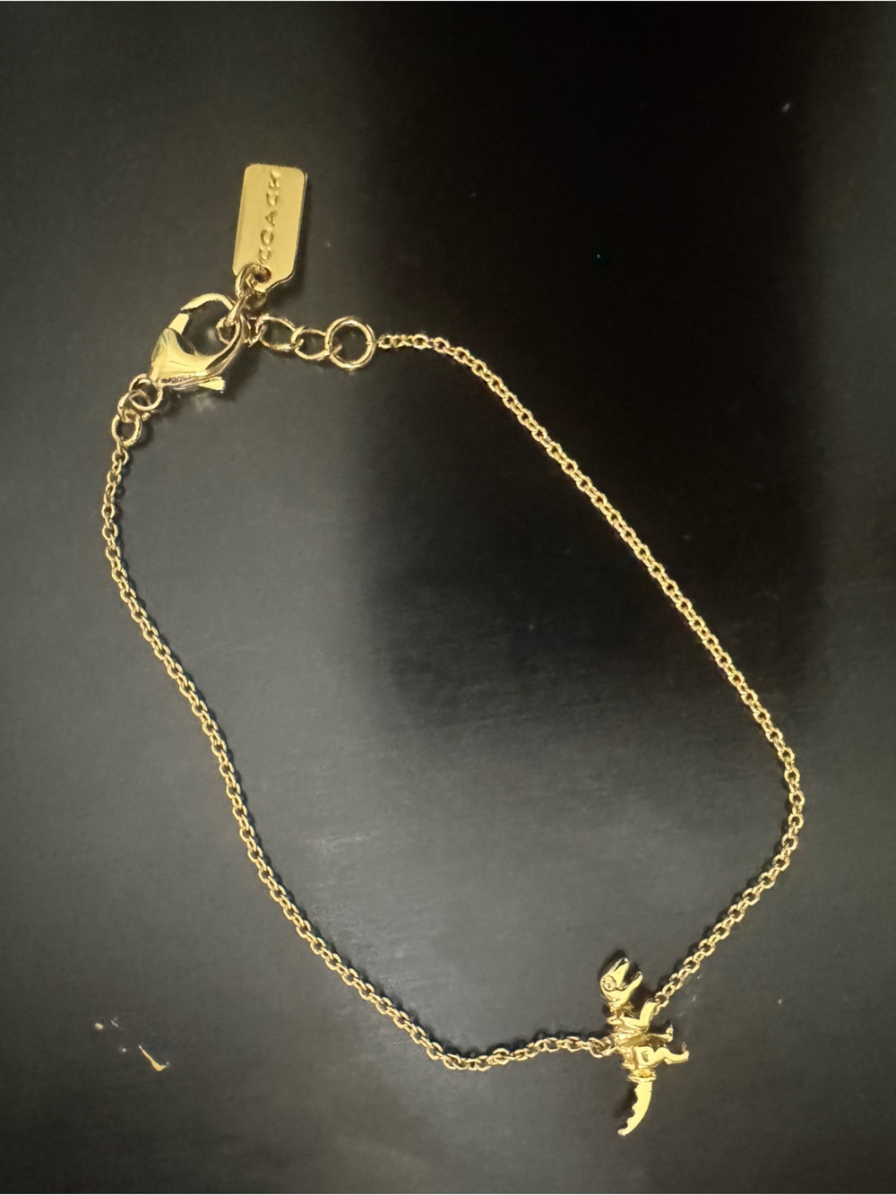 Coach Gold-Tone Rexy Charm Bracelet